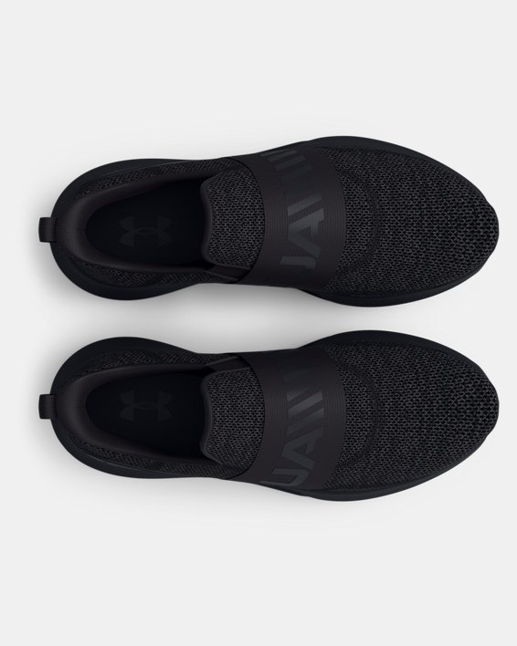 Men's UA Surge 3 Slip Running Shoes in Black image number 2